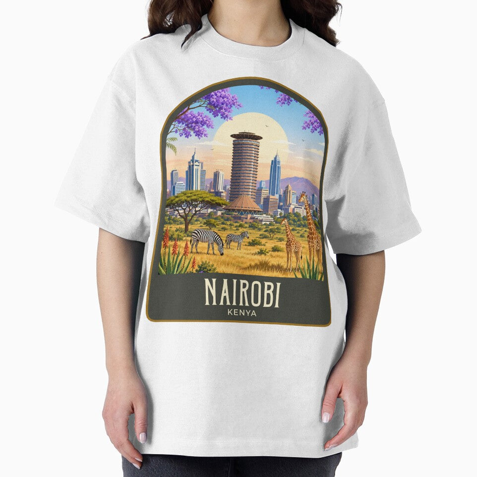 Nairobi Vintage Travel Illustration by HomeLivingCo