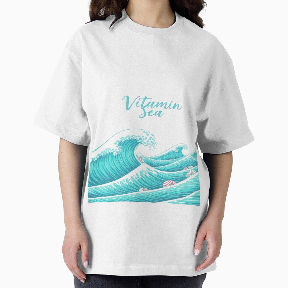 Vitamin Sea Beach T-Shirt  Ocean Waves Summer by jackbermess
