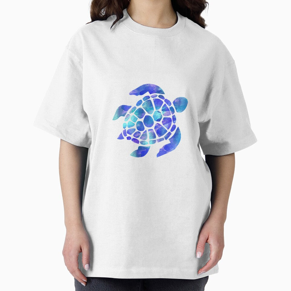 Sea Turtle Watercolor Blue and Purple by livpaigedesigns