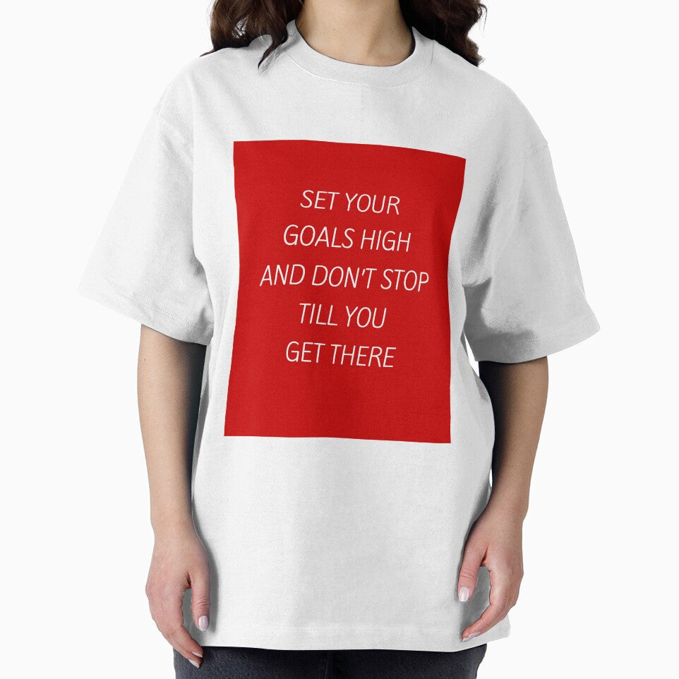Set your goals high - motivational prompts by Inspirationmotivation