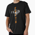 Faith Over Fear Cool Christian Cross  T-Shirt by STTrillionTEES