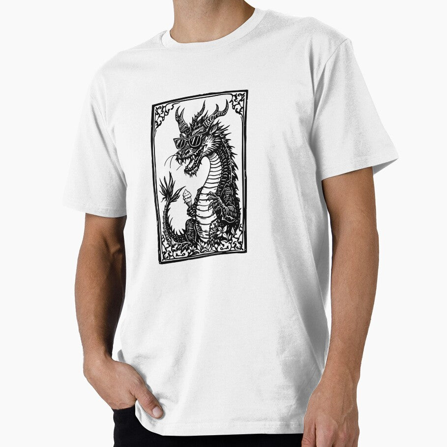 Cool Dragon Eating Ice Cream by YV Designs & Stuff