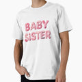 BABY SISTER - IN PINK FAUX LETTERING by AlexOBrienArt