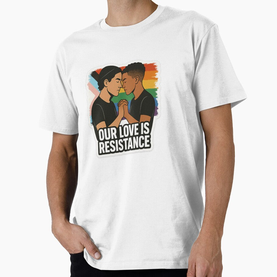 Our Love Is Resistance – Queer Couple Pride Sticker by SophieGalleri