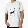 Black horse playing card by HarpsZoology