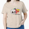 Summerween Skull Watermelon & Candy Corn Popsicle Cute Halloween Summer Design by Hallowed Artistry