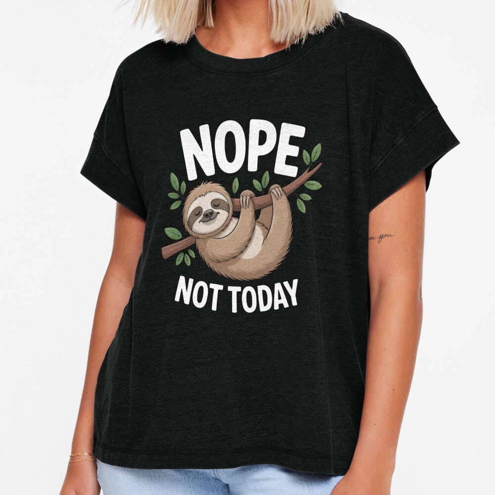 Nope Not Today Sloth Funny Lazy Sloth Cute Animal Gift by Zizo-DR44