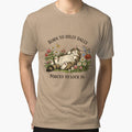 Born To Dilly Dally Forced To Lock In Funny Flat Vintage Cat by Print Loft