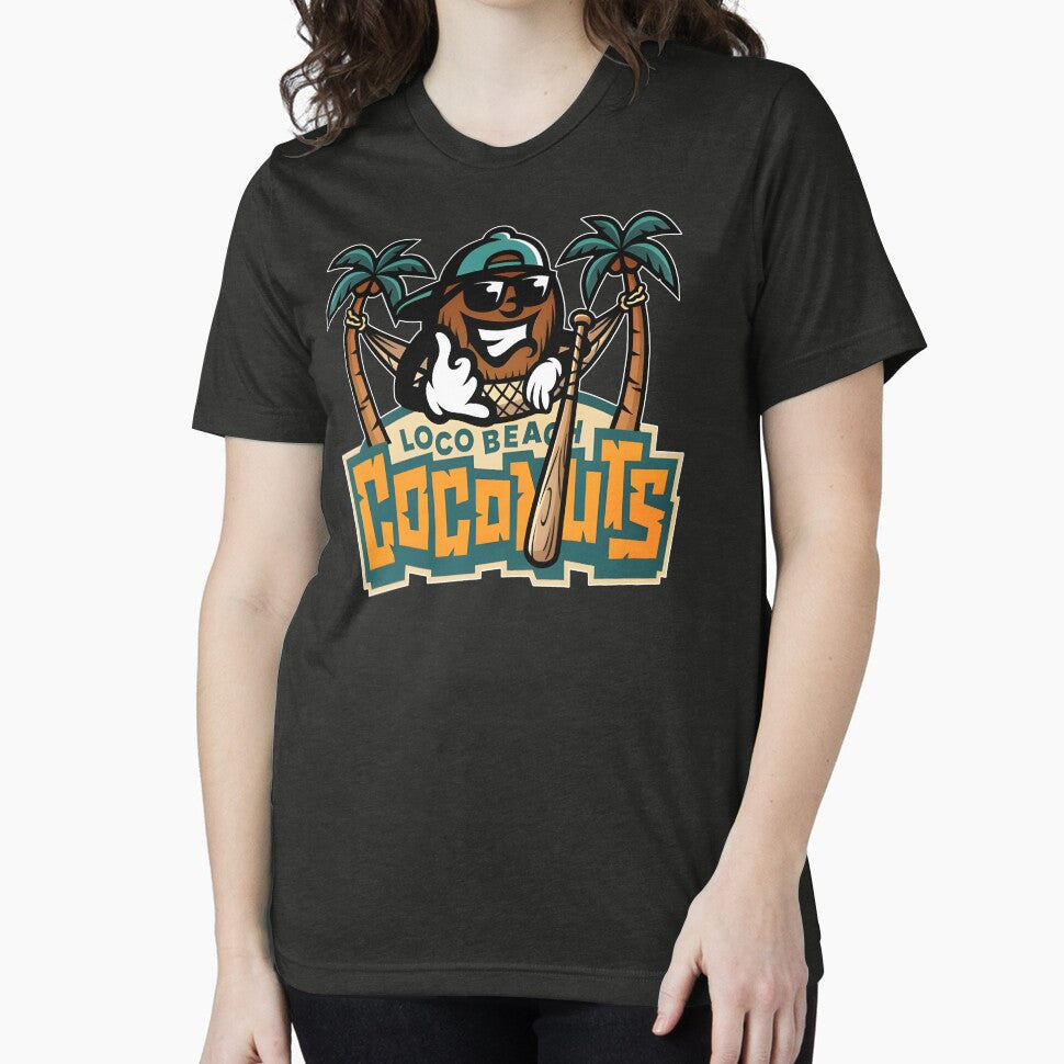 Loco Beach Coconuts Baseball by CharmiA Fox